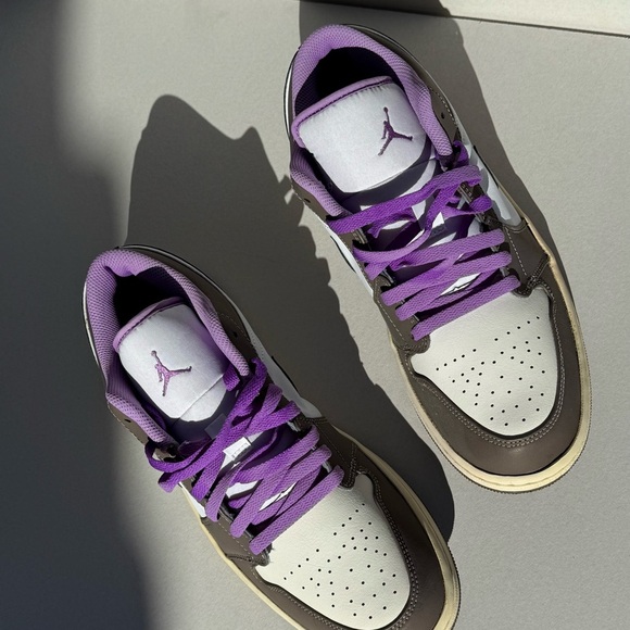 (new+box) Custom Nike Air Jordan 1 Low Men Size 12 US (sun-dried) vintage look - Picture 4 of 16